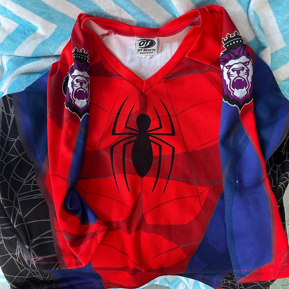 Marvel spider man Reading Royals hockey jersey s